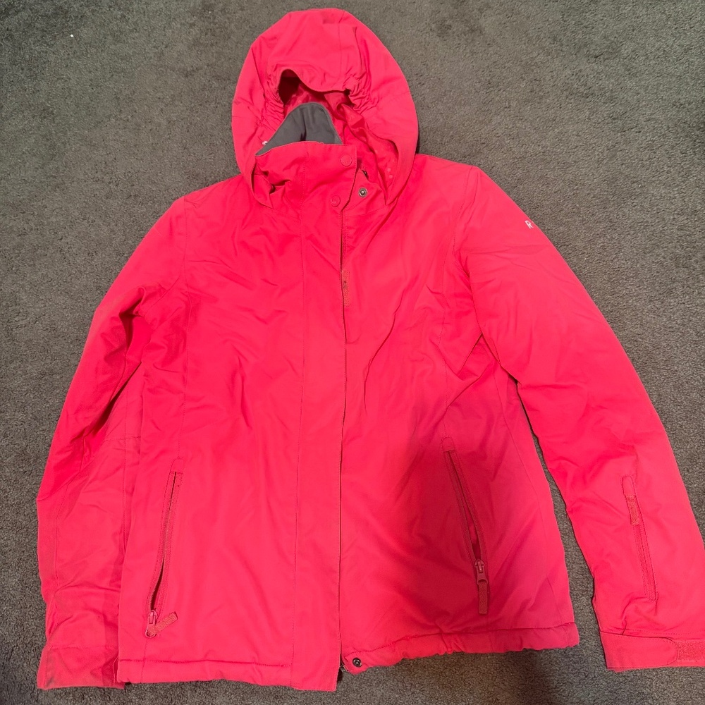 roxy ski coat size 14 youth or adult small hot pink used like new